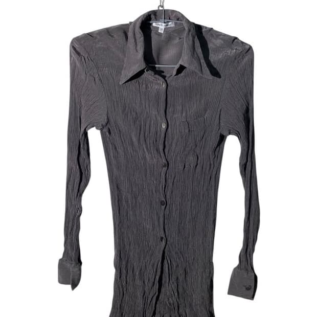 danielle amoux 플리츠 셔츠