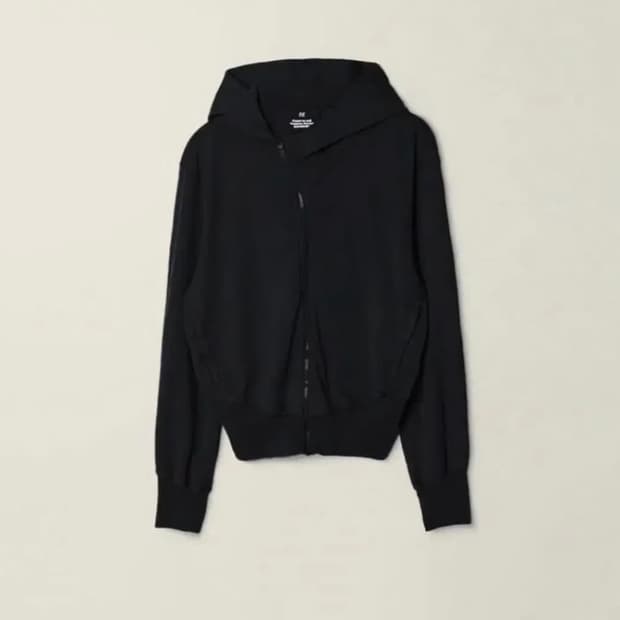 ee 커브드 후드집업 XL