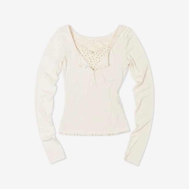 모아 플로랄 레이어드 슬리브