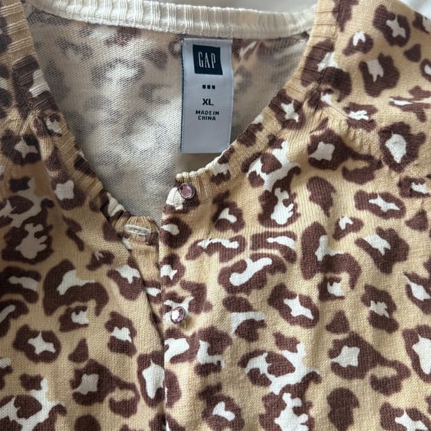GAP 레오파드 가디건 갸루