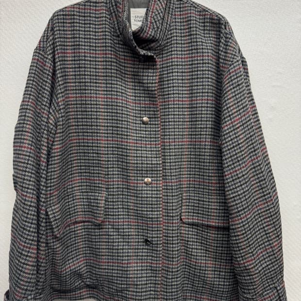스튜디오톰보이 체크 오버핏 자켓 XL