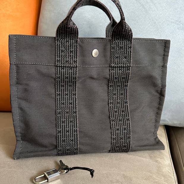 [정품] 에르메스 후루토 카바스 PM (스몰 사이즈) 캔버스 투톤 데일리