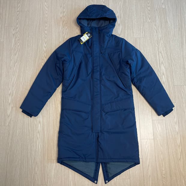 언더아머 UA 롱 코트 벤치 코트 네이비