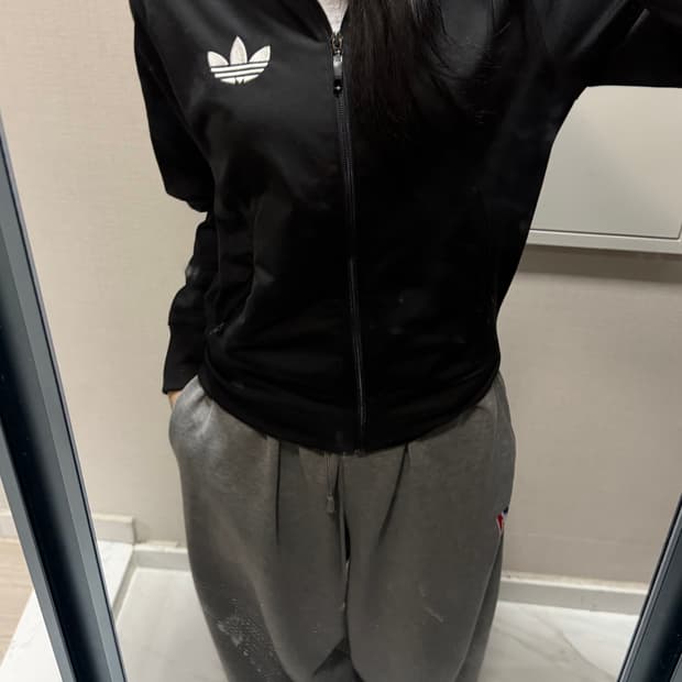 아디다스 파이어버드 블랙 트랙집업 85