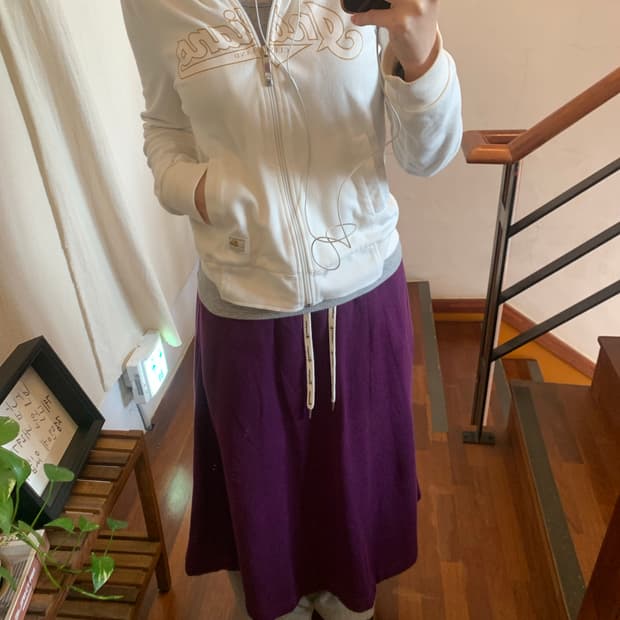 빈티지 MLB 후드집업 화이트