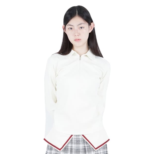 [교환] 지초이 AW25 하프 집 셔츠 아이보리 사이즈 교환 구합니다