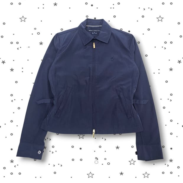S POLO 랄프로렌 골프 자켓 골드 네이비 집업 자켓
