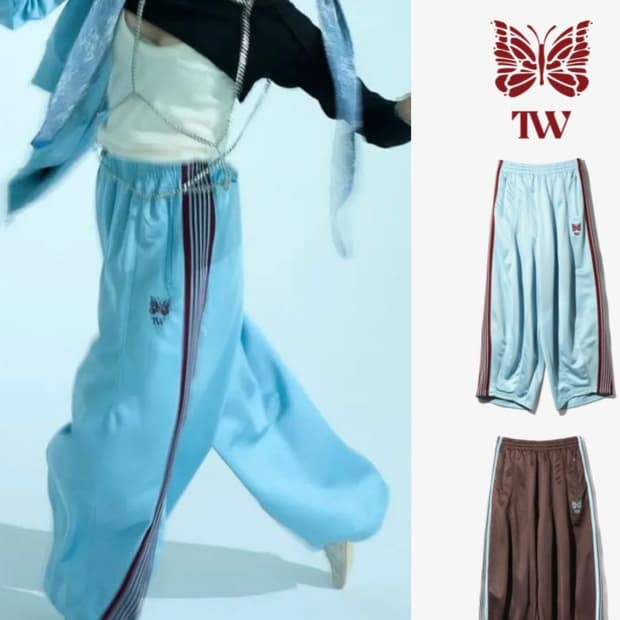 니들스 TW 신상 트랙팬츠 S,M,L 하늘 미개봉 새상품