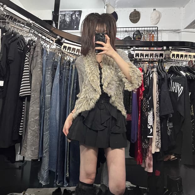 그레이 퍼 가디건