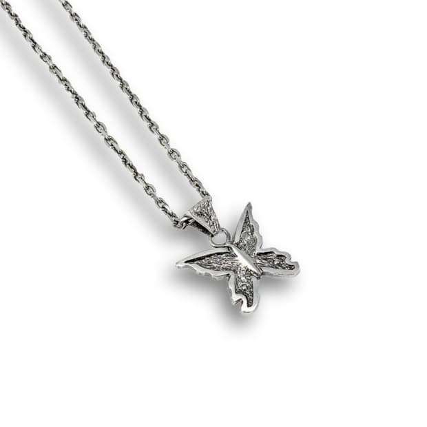 바호스튜디오 sharp butterfly necklace