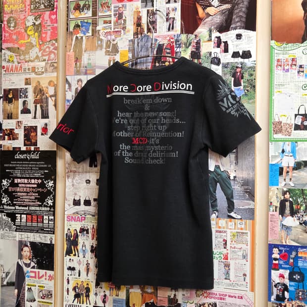 JPN 펑크 프린팅 자수 슬림핏 반팔