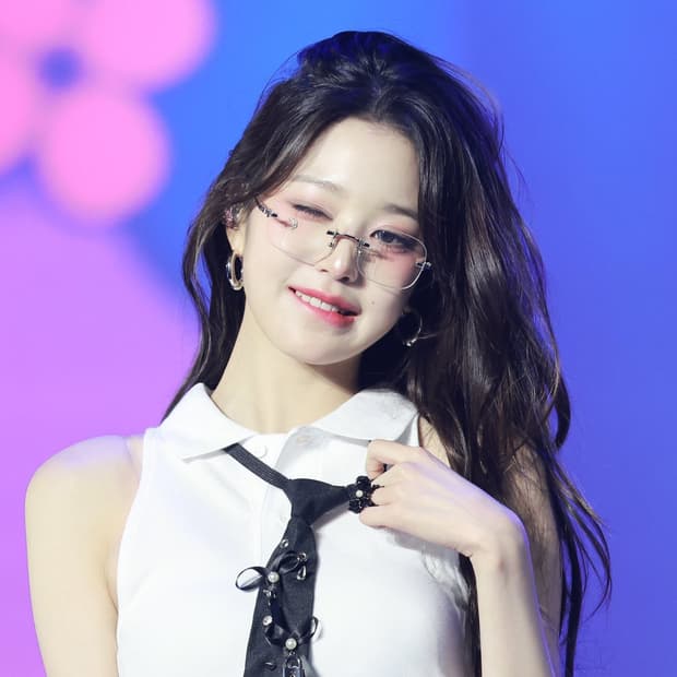 DPEW 아이브 장원영 무테 안경 블루라이트 차단 안경테
