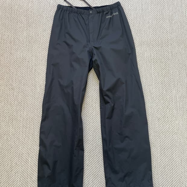 몽벨 경량 나일론 쉘 아웃도어 트랙팬츠  
