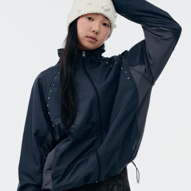 [택있는새상품] 뚜오미오 바람막이 자켓 (네이비)