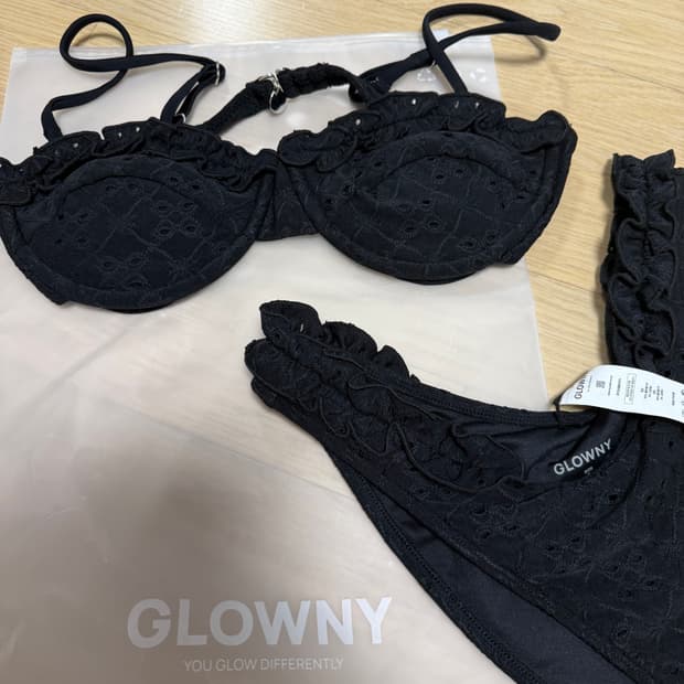 glowny 프릴 발코넷 비키니+브리프 세트  S 