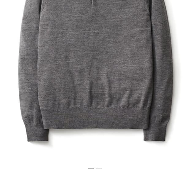 포터리 하드 트위스트 울 카라 니트 그레이 2 새상품 