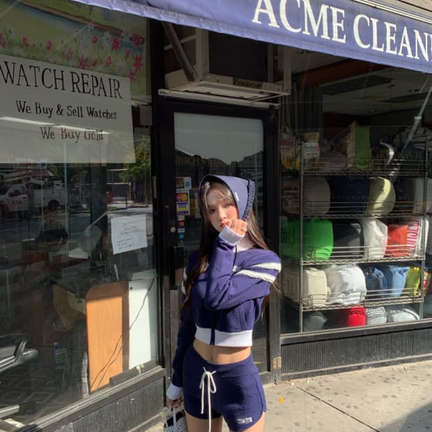 서쿠키 젤라토 팬츠 네이비s사이즈