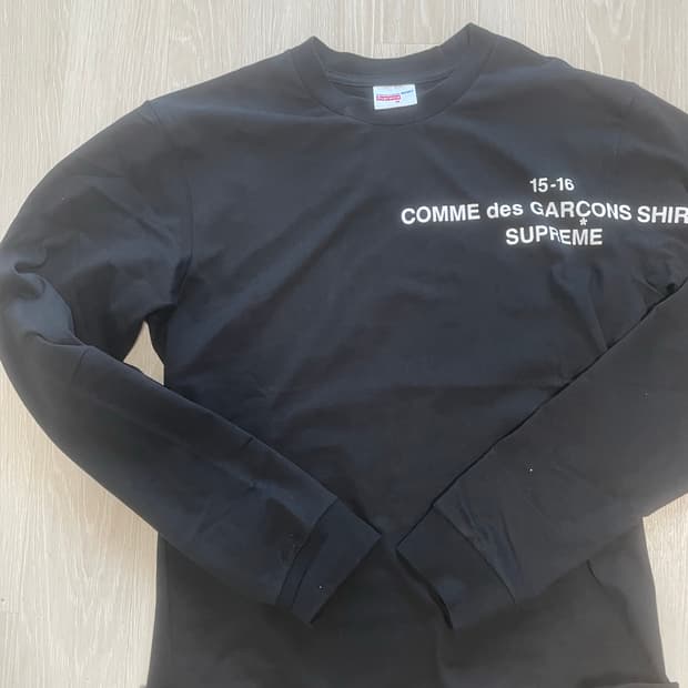 슈프림 꼼데가르송 15-16 LS 티서츠 supreme cdg