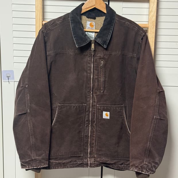 칼하트 c061 디트로이트 브라운 워크 자켓