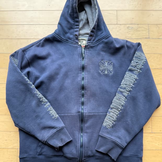 빈티지 웨스트코스트차퍼스 페이드 집업 