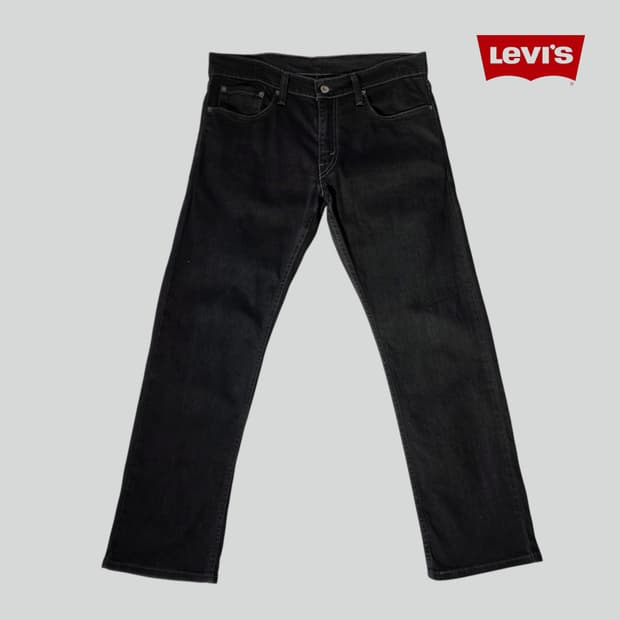 [W33L30]리바이스 514 블랙 데님 팬츠