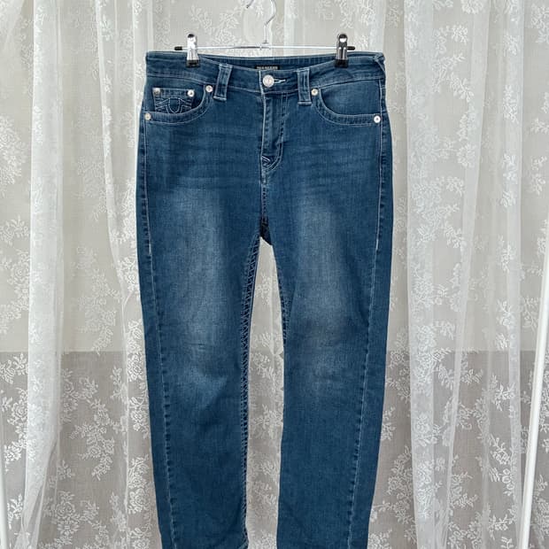 29) 트루릴리전 여성 데님 청바지 진청