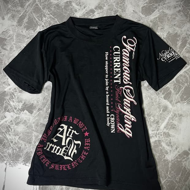 (Zeky)y2k printing sleeve t