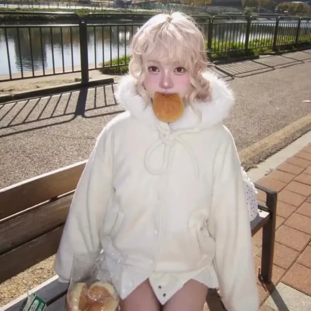 남다메이드 핀터걸 퍼후드집업