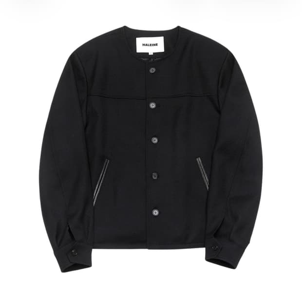 알렌느 라운드 넥 3D 울 블레이저 자켓 