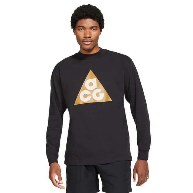 [XL:US]나이키 ACG 롱슬리브 로고 티셔츠 블랙