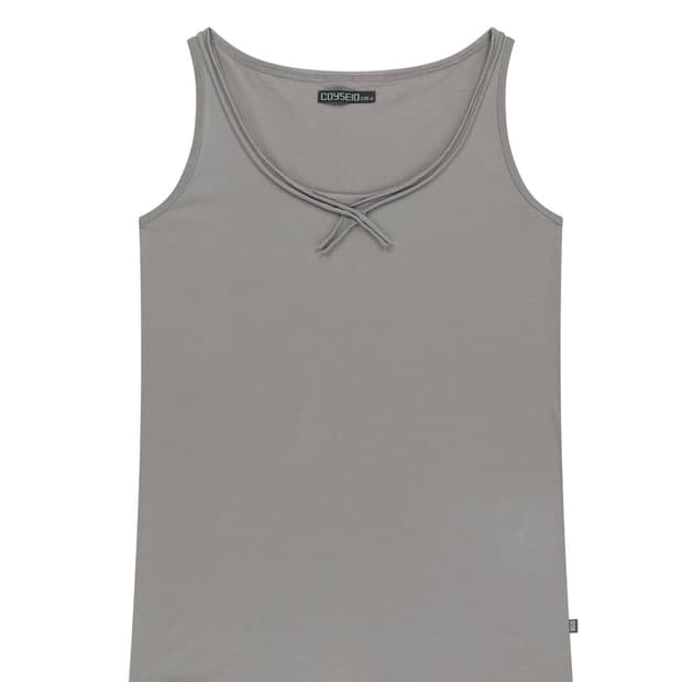 코이세이오038 raw edge sleeveless grey S
