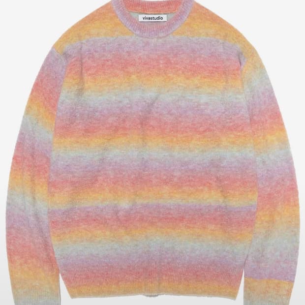비바스튜디오 그라데이션 모헤어 니트