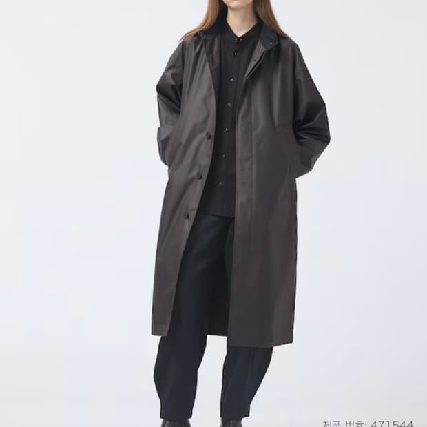 유니클로 u 24fw 코팅 롱코트 m사이즈 팝니다