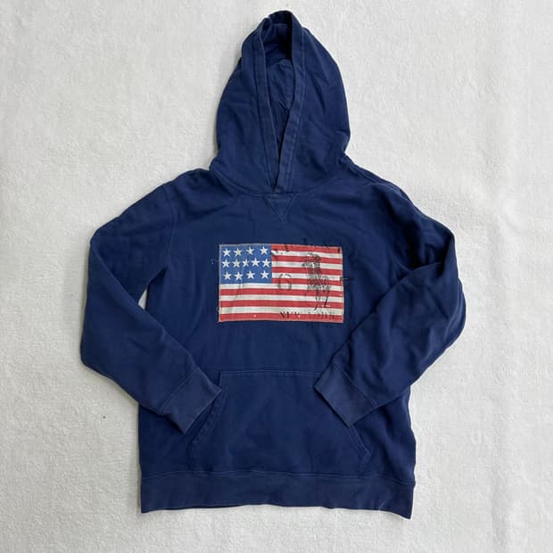 L14-16 폴로랄프로렌 성조기 후드티 0313T