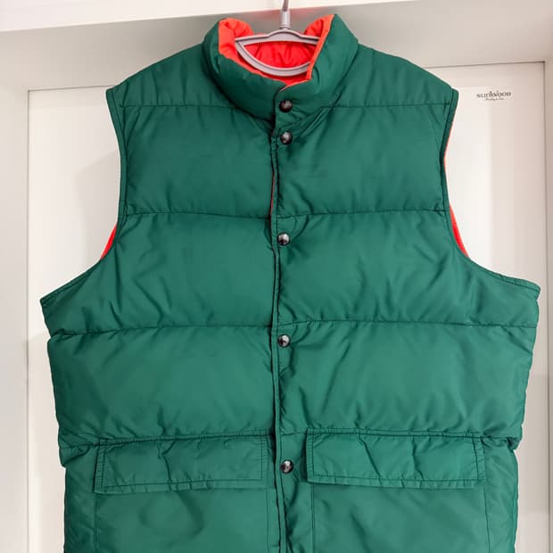 [L/105] 90's 울리치 리버시블 패딩 베스트 패쪼 패딩조끼