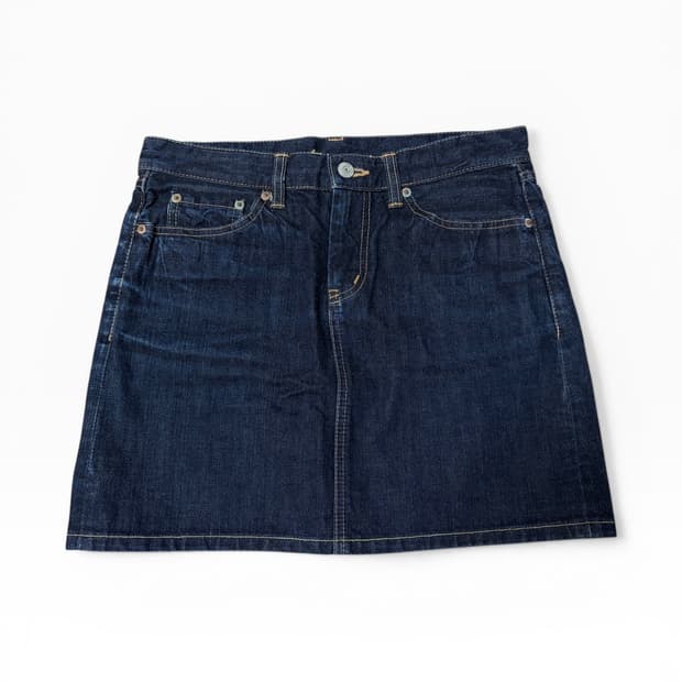 진청 데님 미니스커트