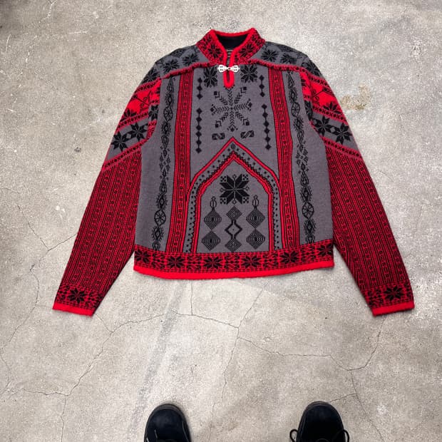 오버마이어 노르딕 울 스키 스웨터