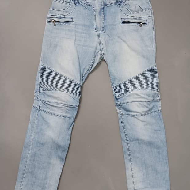 [36] 발망 연청 바이커진 청바지