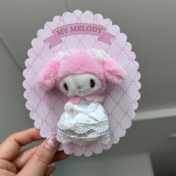 마이멜로디 마멜 인형뱃지