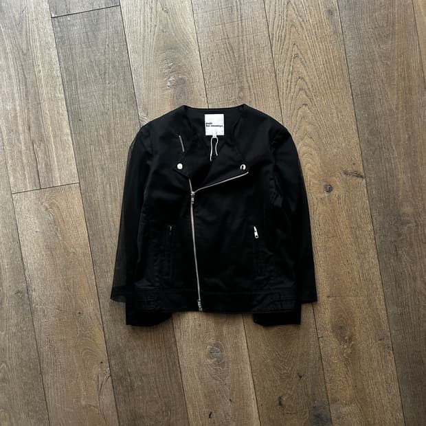 Tulle Layered Rider Jacket