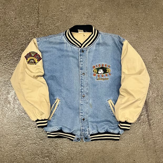 90s 미키마우스 데님 바시티 (105-110)