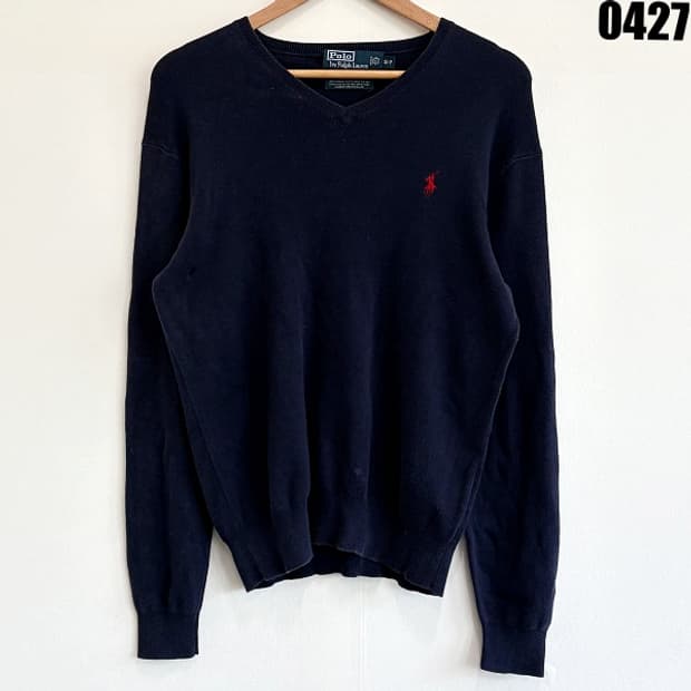 폴로 랄프로렌 V넥 니트 스웨터 S 0427