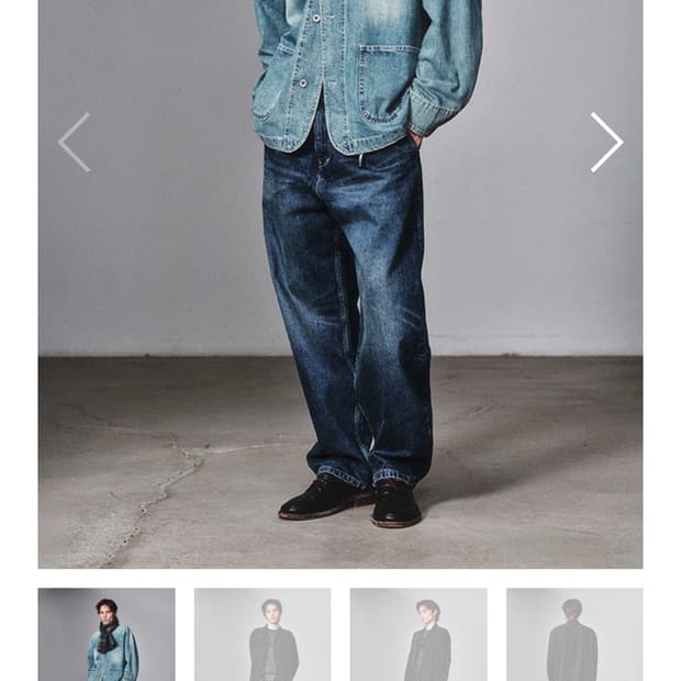 아트이프액츠 One Tuck Curve Denim Pants M