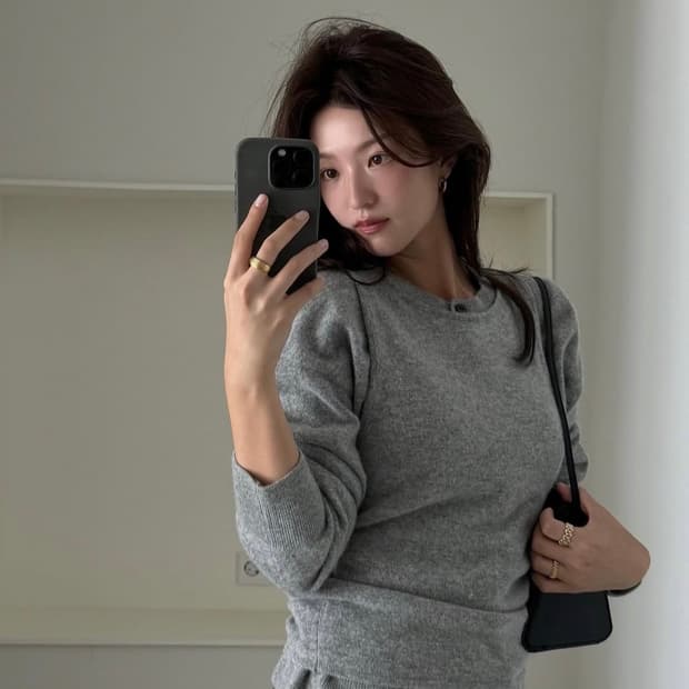 게드 ged 버튼 울 레이어드 니트 구해요!!