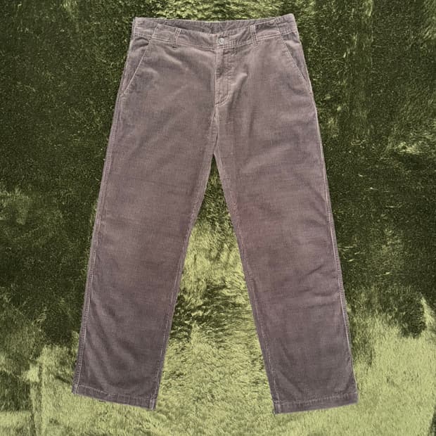 [XL] 00s 나이키 재팬 클럽 스우시 집 포켓 코듀로이 팬츠 브라운