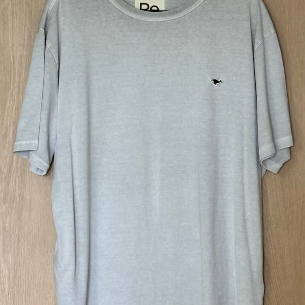 네이더스 RE 고래 자수 반팔티 그레이 XL