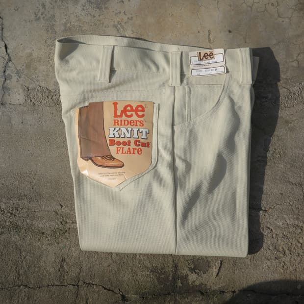70‘s Lee riders 니트 부츠컷 플레어 팬츠 데드스탁 32x36
