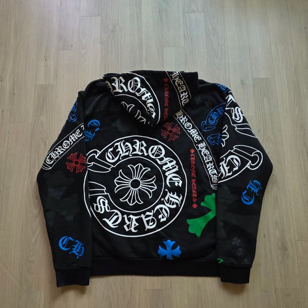 [xxl,새상품급]크롬하츠 스텐실 후드티