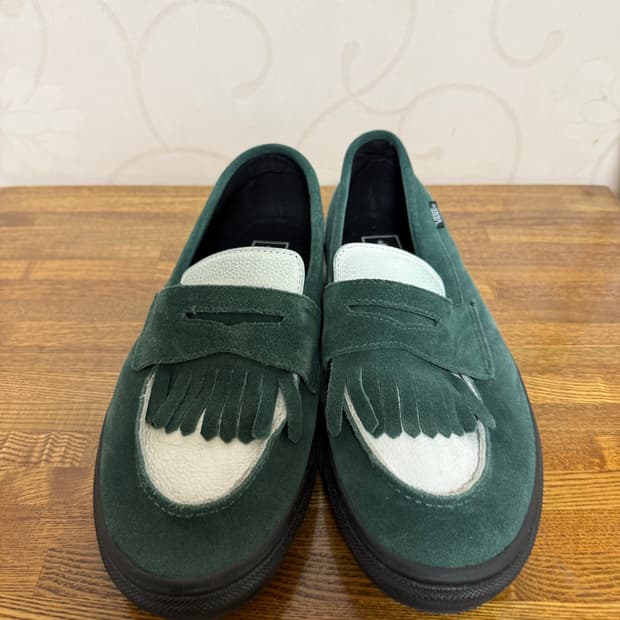 반스 x 아리하라 미유키 로퍼 그린 화이트