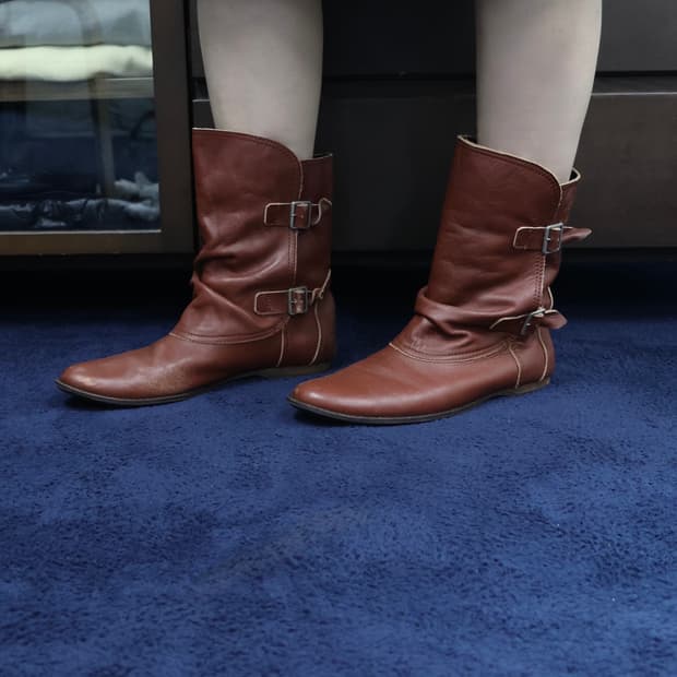 Sunao Kuwahara slouchy boots